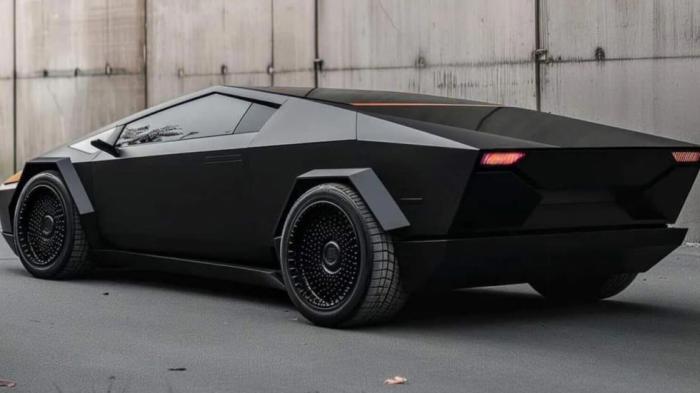 Το Tesla Cybertruck μετατράπηκε σε Lamborghini Countach 